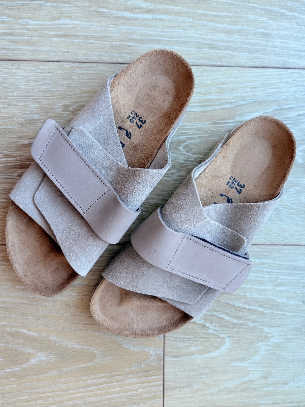 Birkenstock Nubuck-Suede Leather in Taupe